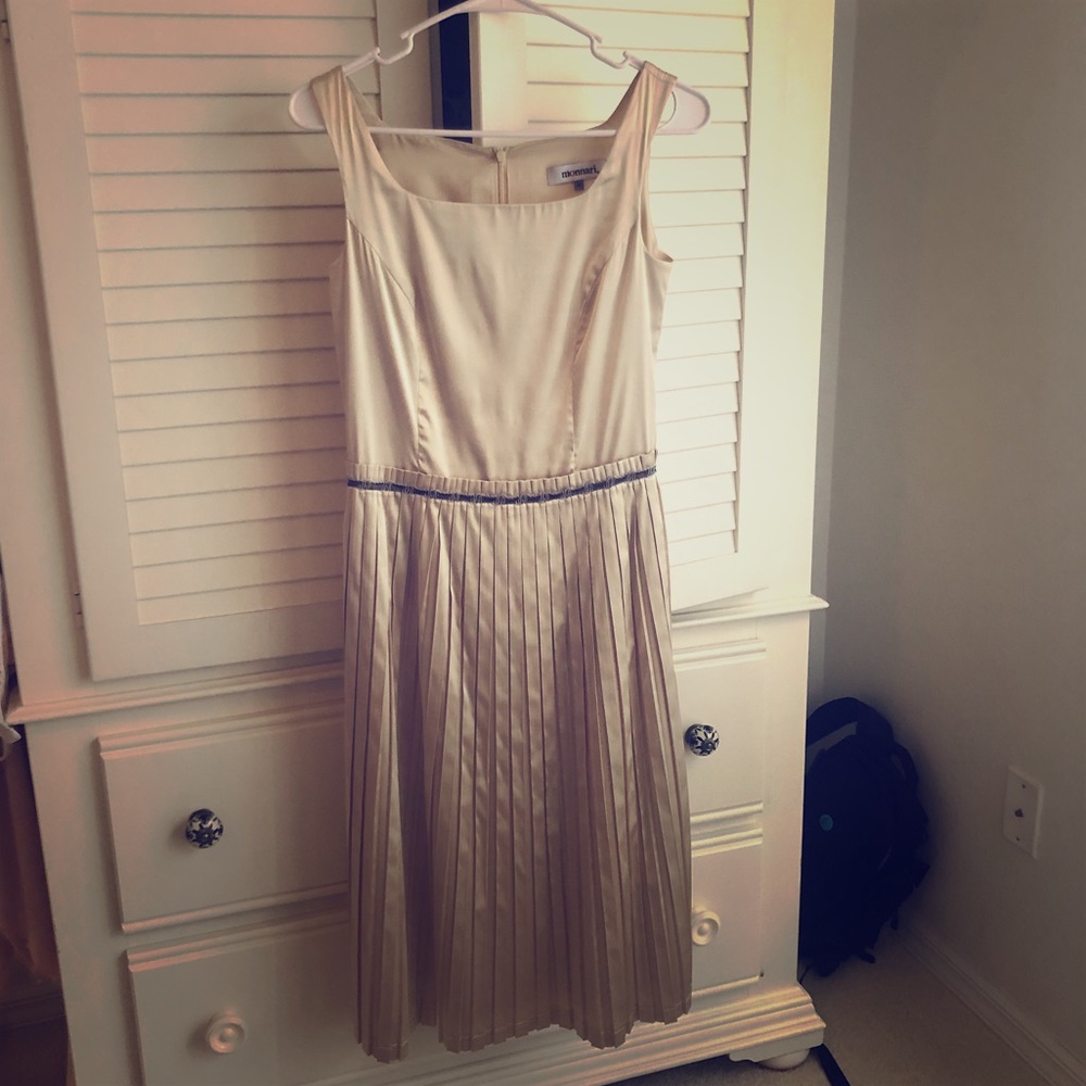 Pleated cocktail dress